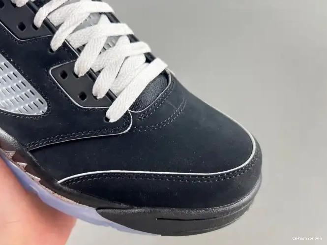 Reimagined HF3975-001 Metallic Jordan Air 5 Black 0427